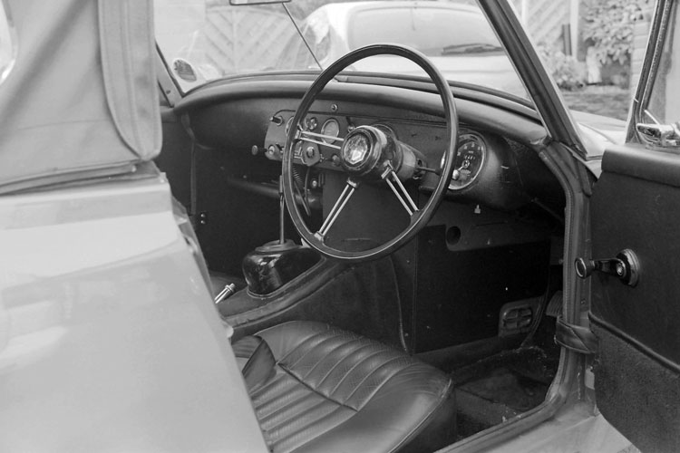 Inside George's MG